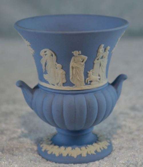 WEDGWOOD VASE - BLUE JASPER WARE - from SUEZYT