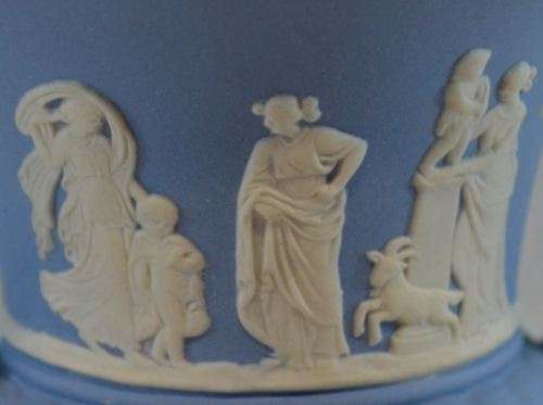 WEDGWOOD VASE - BLUE JASPER WARE - from SUEZYT