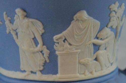 WEDGWOOD VASE - BLUE JASPER WARE - from SUEZYT