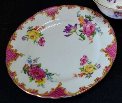 AYNSLEY TRIO WITH PINK ROSES - from SUEZYT