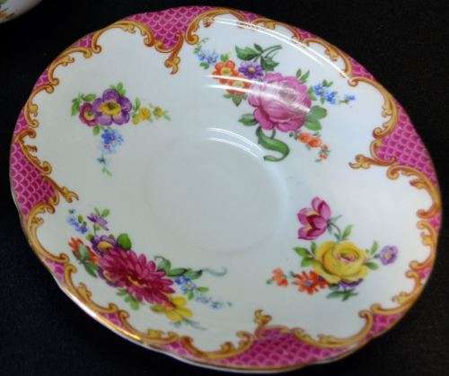 AYNSLEY TRIO WITH PINK ROSES - from SUEZYT