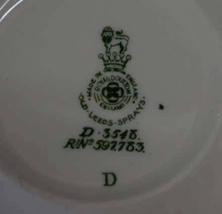 ROYAL DOULTON "OLD LEEDS SPRAYS" DUO - from SUEZYT
