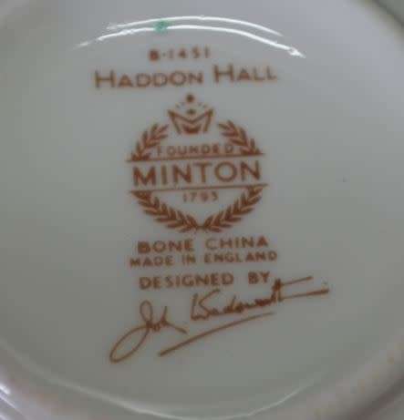 reserved for Sungirl MINTON HADDON HALL GREEN TRIOS - from SUEZYT