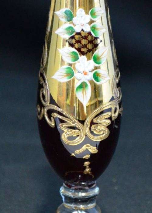 SE OF 4  VENETIAN GLASS VASES - from SUEZYT