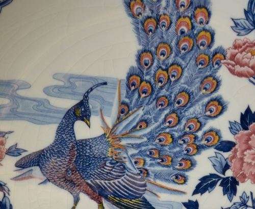 LARGE IMARI CHARGER WITH PEACOCKS -33CMS - from SUEZYT