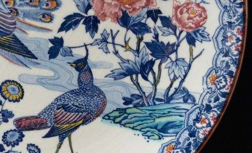 LARGE IMARI CHARGER WITH PEACOCKS -33CMS - from SUEZYT