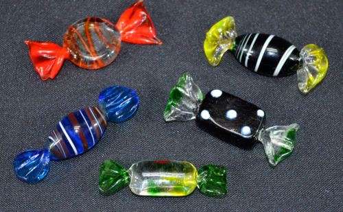 GENUINE MURANO GLASS SWEETS #1 - SET OF 6 - from SUEZYT