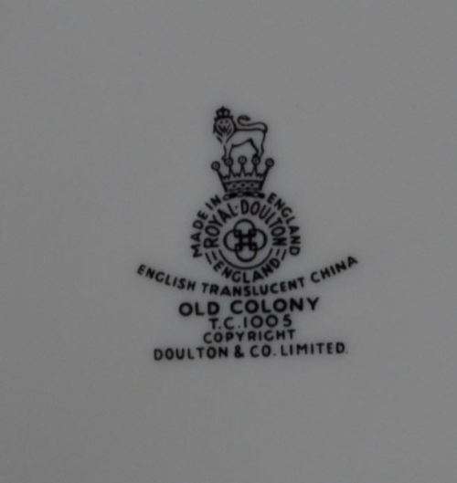reserved for Andrea ROYAL DOULTON OLD COLONY 7CMS PLATES - from SUEZYT