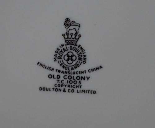 reserved for Andrea ROYAL DOULTON OLD COLONY 23CMS PLATES - from SUEZYT