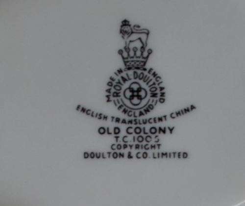 reserved for Andrea ROYAL DOULTON OLD COLONY GRAVY BOAT AND PLATE - from SUEZYT