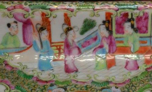 CHINESE ANTIQUE EXPORT PORCELAIN ROSE MEDALLION DISH - from SUEZYT