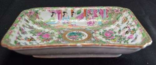 CHINESE ANTIQUE EXPORT PORCELAIN ROSE MEDALLION DISH - from SUEZYT