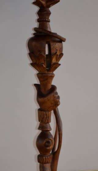 reserved of Titus NYAMI NYAMI CARVED WALKING STICK - ZIMBABWE - from SUEZYT