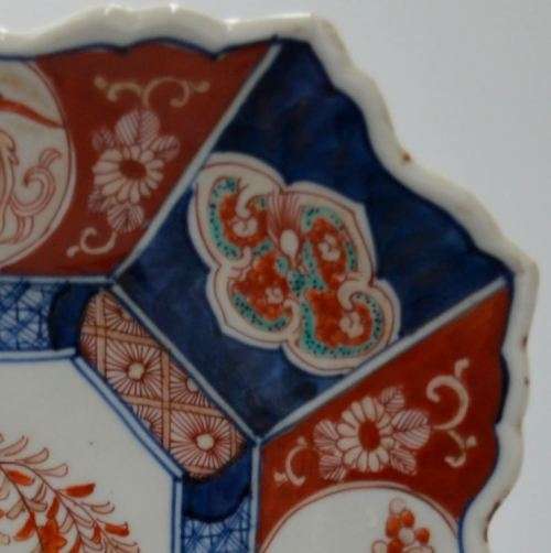 ANTIQUE JAPANESE IMARI SQUARE CHARGER - from SUEZYT