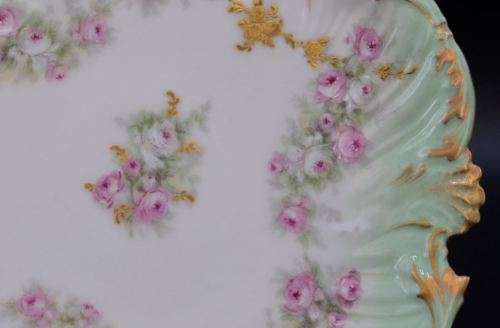 LIMOGES CABINET PLATE WITH GOLD GILT - VINTAGE - from SUEZYT