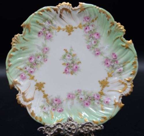 LIMOGES CABINET PLATE WITH GOLD GILT - VINTAGE - from SUEZYT