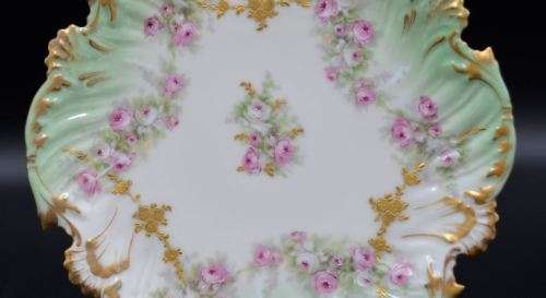 LIMOGES CABINET PLATE WITH GOLD GILT - VINTAGE - from SUEZYT