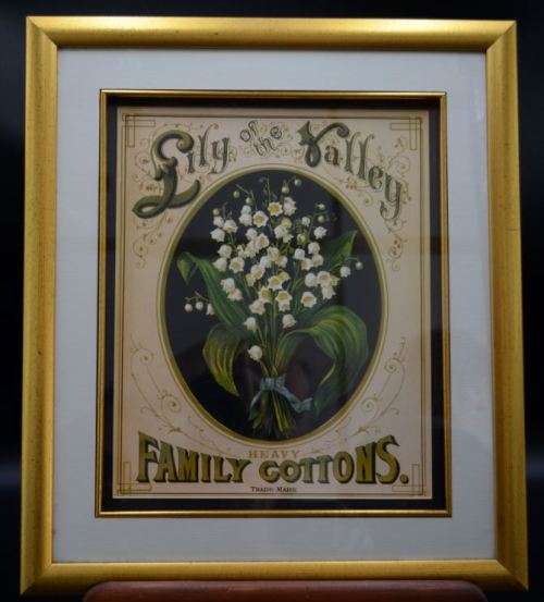 NICELY FRAMED BOTANICAL PRINT  - LILY OF THE VALLEY - from SUEZYT