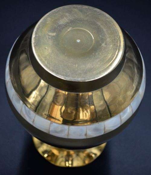 BRASS VASE WITH MOTHER-OF-PEARL - from SUEZYT