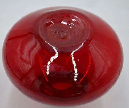 HAND-BLOWN RED GLASS PERFUME BOTTLE - from SUEZYT