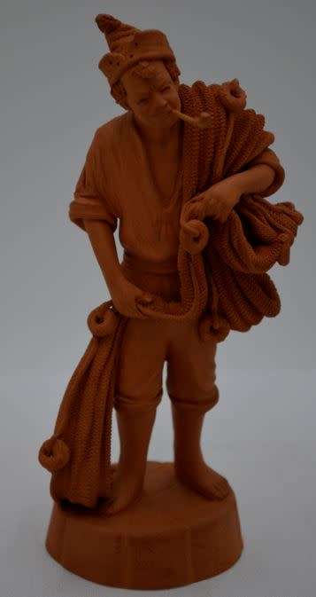 ITALIAN HAND MADE CLAY FIGURINE OF A MAN - from SUEZYT