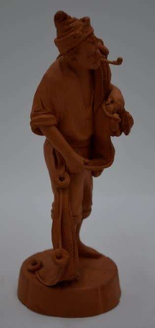 ITALIAN HAND MADE CLAY FIGURINE OF A MAN - from SUEZYT