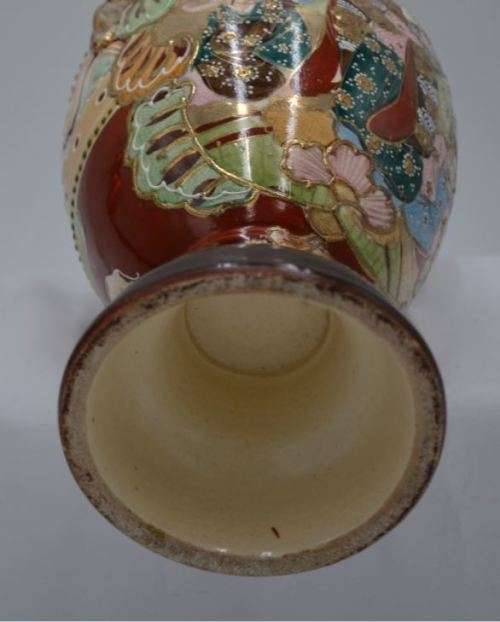 PAIR OF JAPANESE SATSUMA MORIAGE VASES-  from SUEZYT