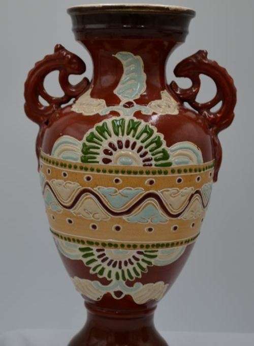 PAIR OF JAPANESE SATSUMA MORIAGE VASES-  from SUEZYT