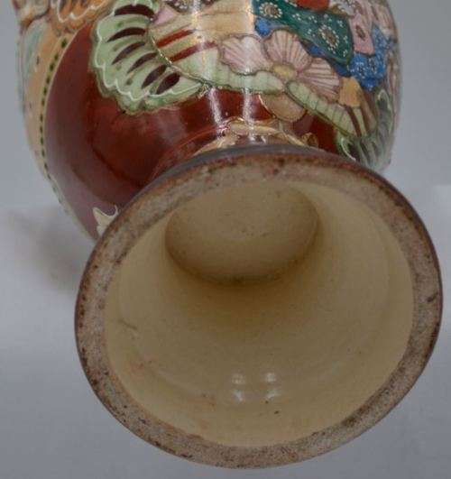 PAIR OF JAPANESE SATSUMA MORIAGE VASES-  from SUEZYT