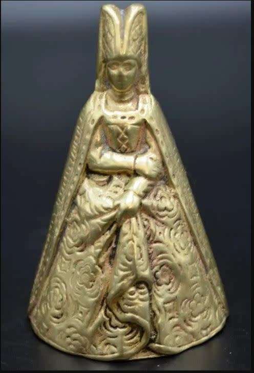 MEDIEVAL LADY BRASS BELL #1 - from SUEZYT