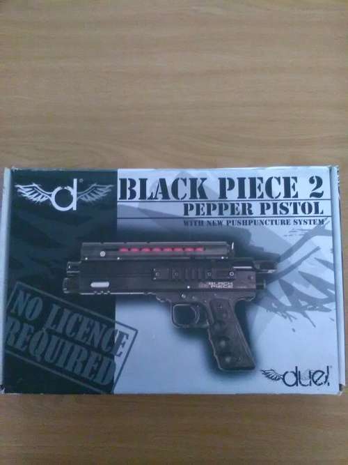 Duel Black Piece Pepper Pistol*FREE SHIPPING IN J.H.B*