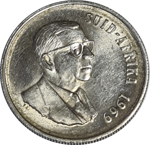 1969 R1 (One Rand) SILVER Afrikaans