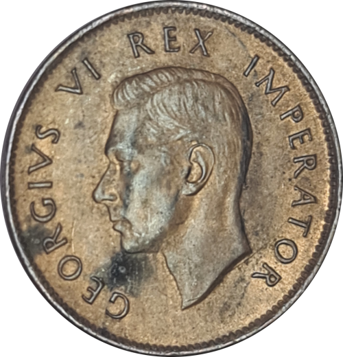 1943 SA Union `Quarter PENNY`   1/4D  Red  (Marked Down !!!)