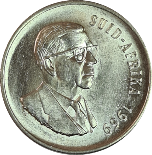 1969 Donges R1 Afrikaans (Silver) Nice Coin !!!
