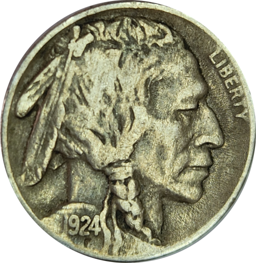1924 Buffalo Nickel (Indian Head)  (Marked Down !!!)