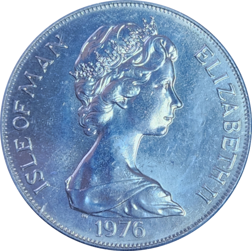 1 Crown - Elizabeth II Bicentenary of American Independence `ISLE OF MAN`