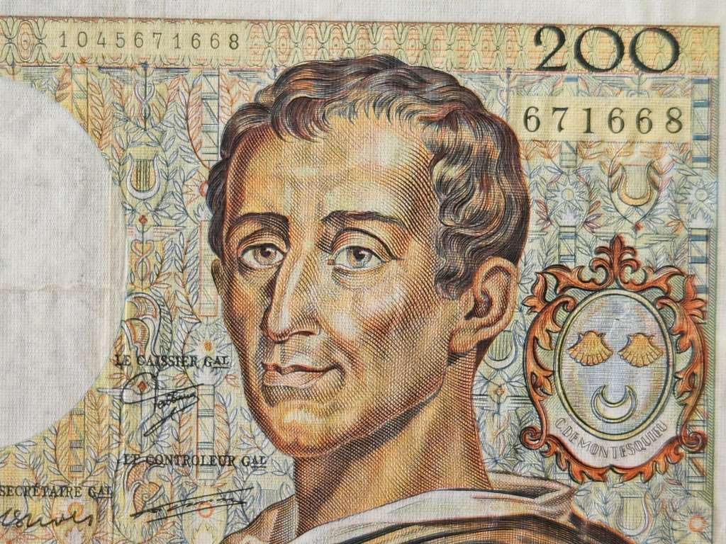 200 French Francs - 1989 Montesquieu