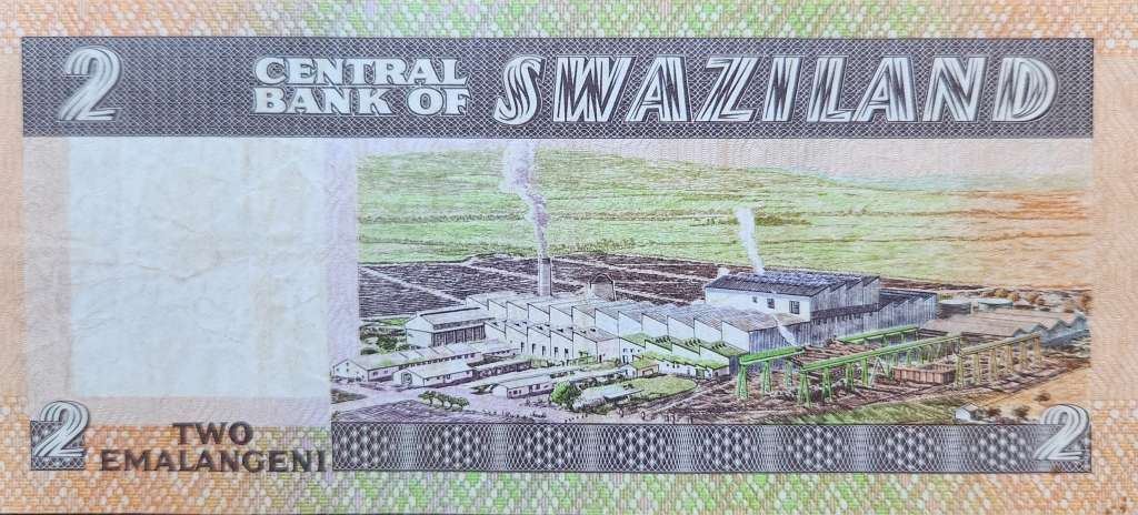 TWO EMALANGENI - Swaziland - Very Fine Note - L336525