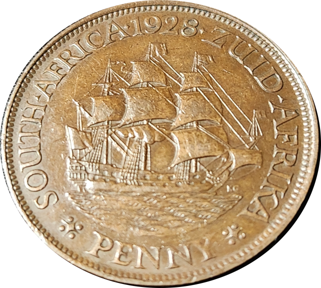 1 (ONE) PENNY - 1928 - Low mintage coin !  (385 669)