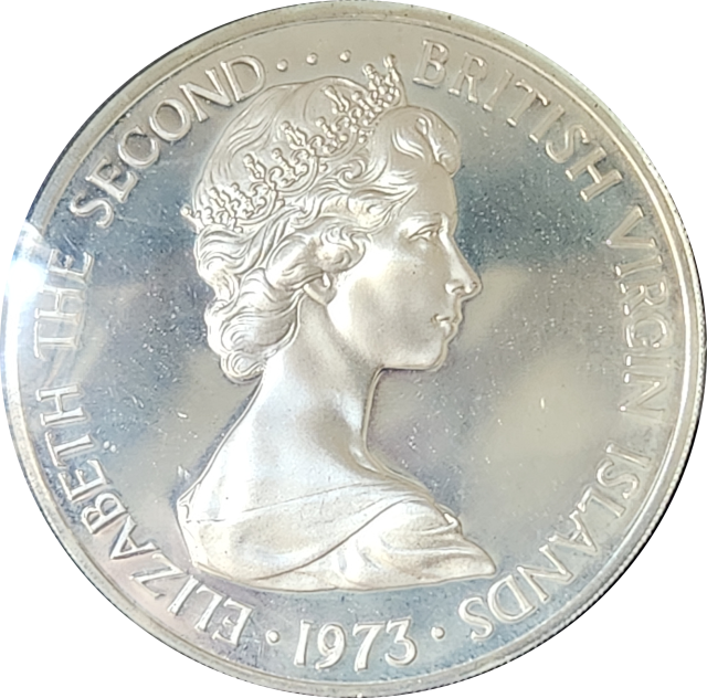 1974 British Virgin Islands PROOF Set including silver Dollar