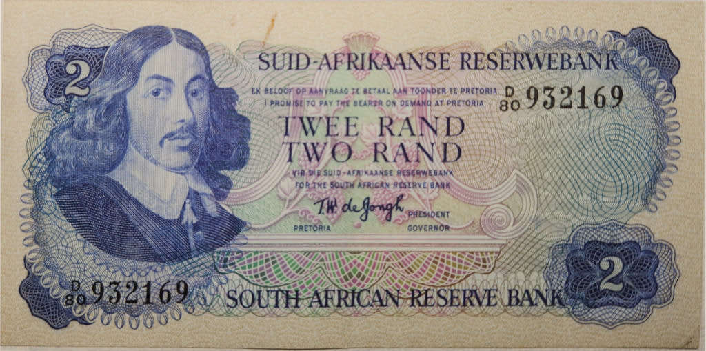 2 (TWEE/TWO) RAND - 1974 - D80 932169 - TW de Jongh - VF-