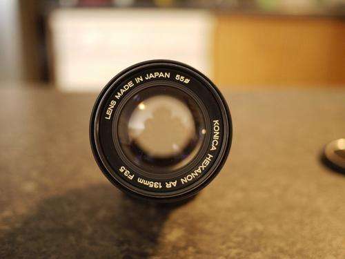 Konica Hexanon AR 135mm 3.5 ++Mint in Case++
