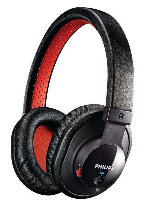 **Local Stock** Philips SHB7000/10 Bluetooth Stereo Headset Black / Red