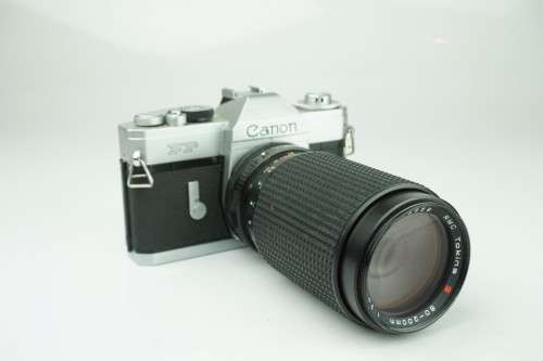 Canon FP 35mm SLR with RMC Tokina 80-200mm Lens mm lens **Great condition, fully functional**