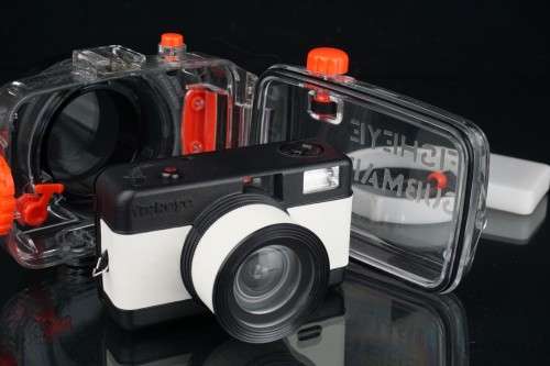 Fisheye Submarine LOMO underwater 35mm camera with Dive Case **Great Condition**