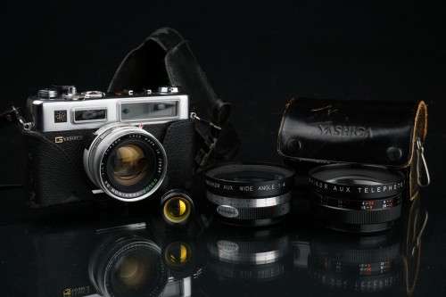 Yashica Electro 35 Rangefinder, Aux Lens Attachments **Fantastic Condition, Just Serviced**