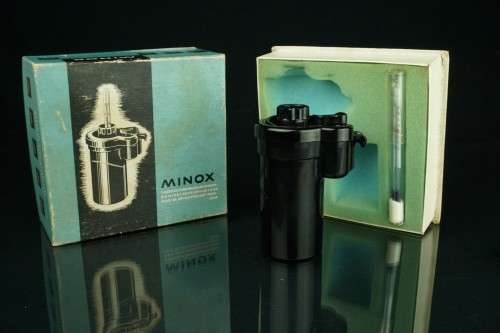 **Rare** Minox Developing Tank kit in box with Original Minox Thermometer **Great Condition**