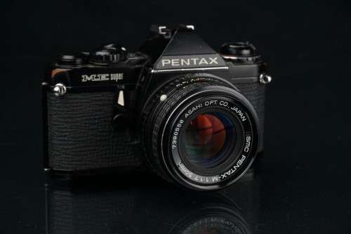 Cult Classic Black Pentax ME Super 35MM SLR with SMC 50mm F1.7 Lens **Great Condition**