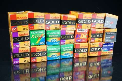 Variety of 21 Expired 35mm Film, Expired between 2002-2004 **Sealed Boxes**