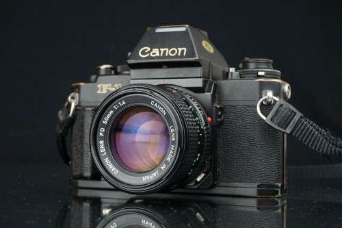 Cult Classic Canon New F-1Pro 35mm SLR with AE Finder and 50mm F1.4 Lens  **Good Condition**